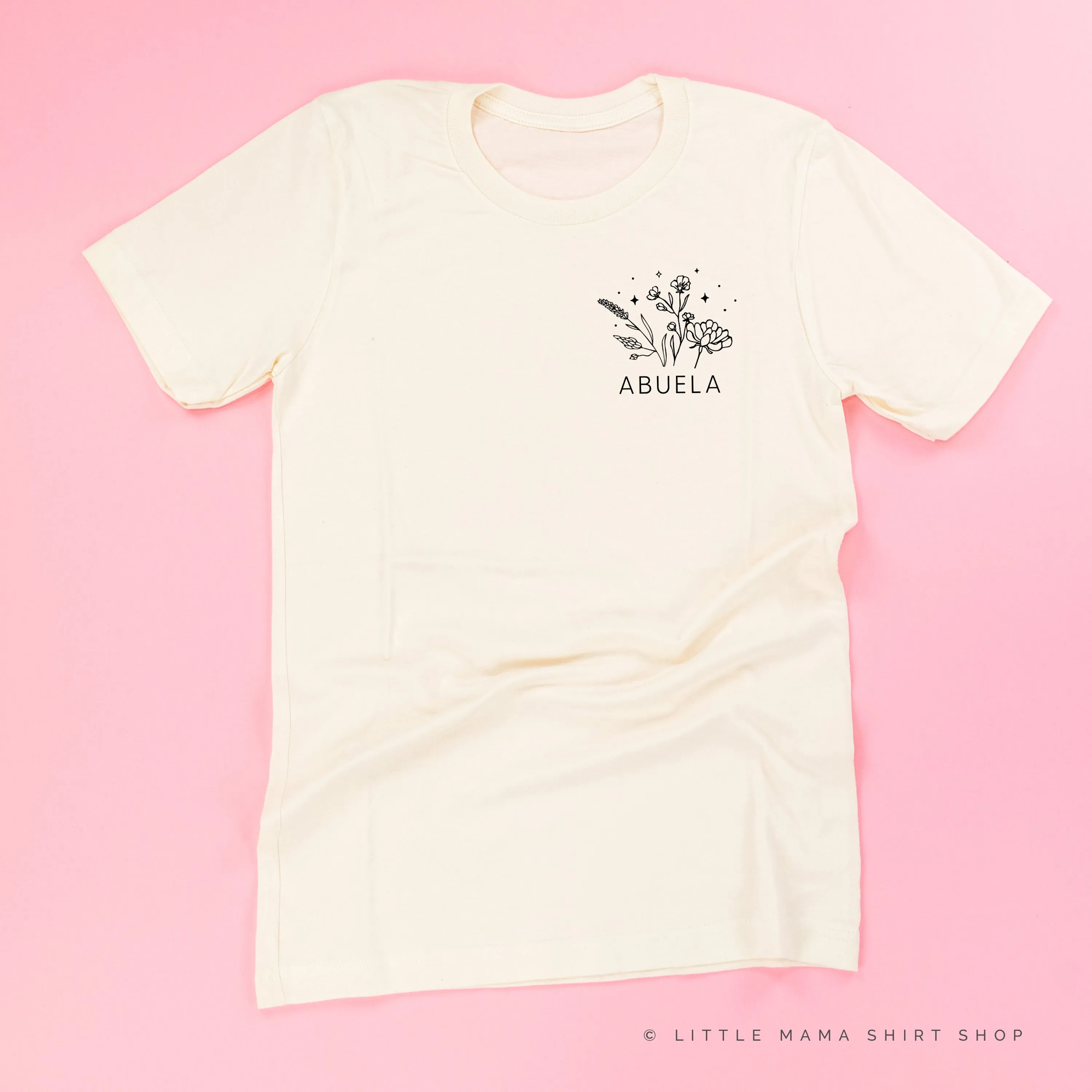 ABUELA - Bouquet - Pocket Size ﻿- Unisex Tee