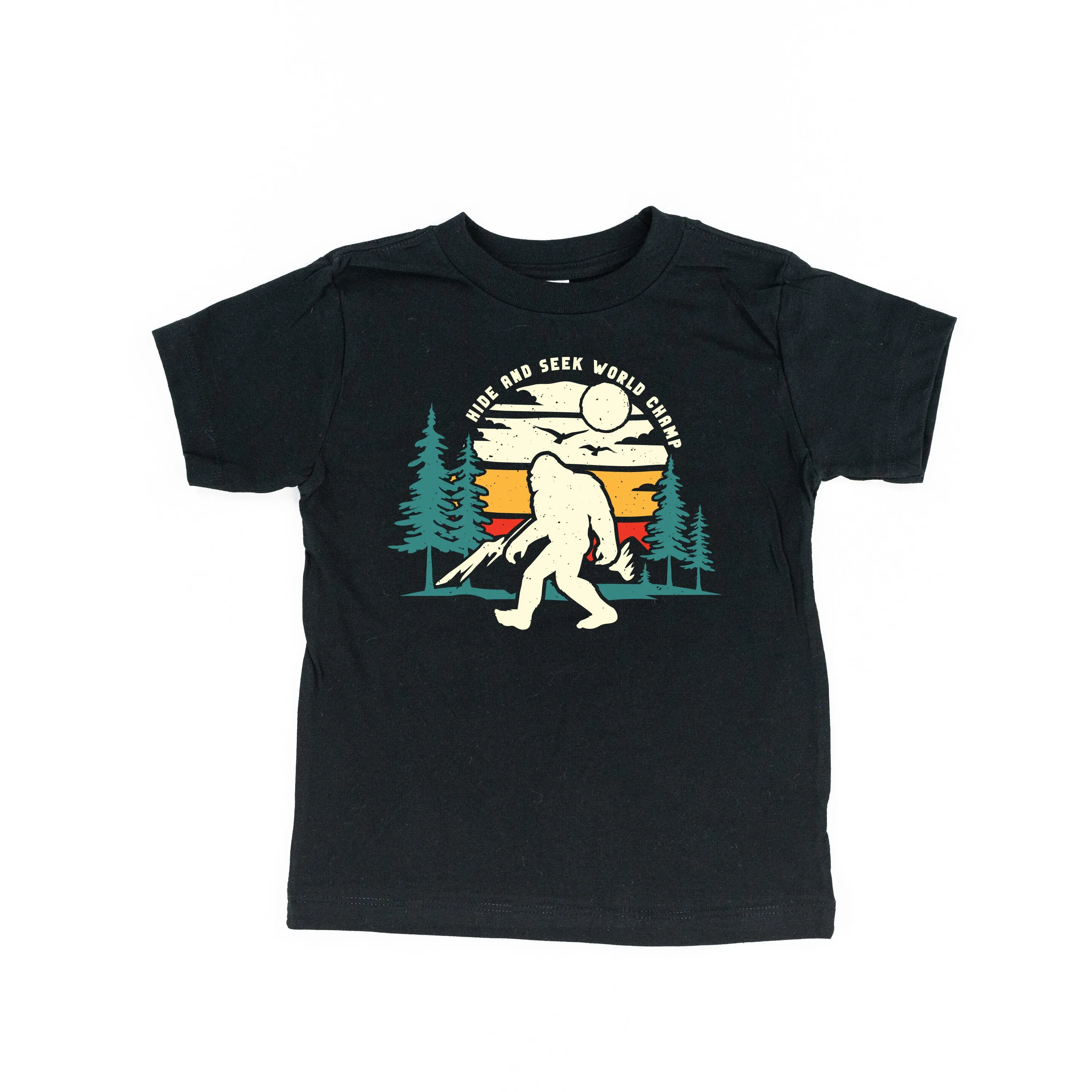 Big Foot - Hide and Seek World Champ - Set of 2 BLACK Shirts