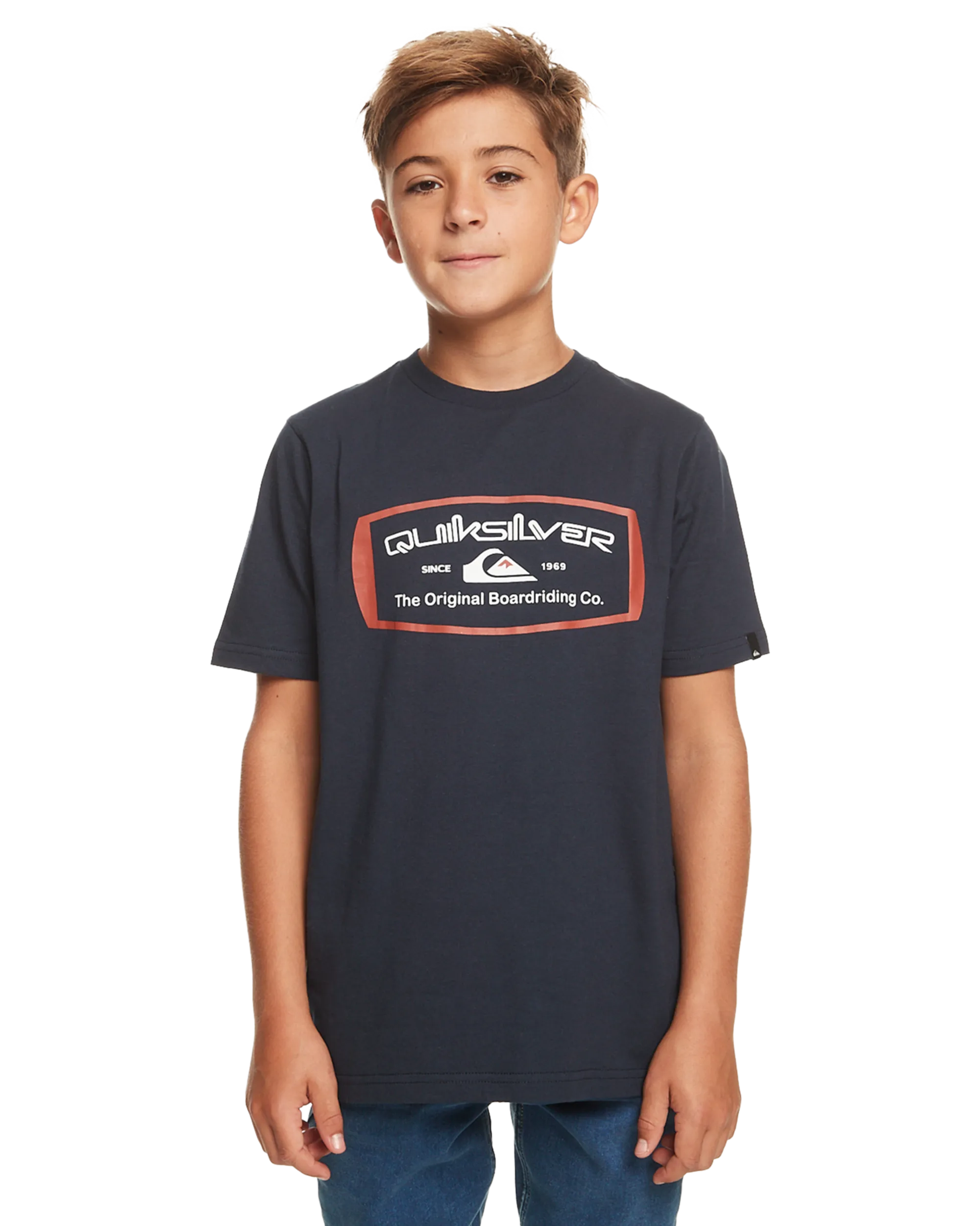 Boys Mind Barrel T-Shirt in Navy Blazer