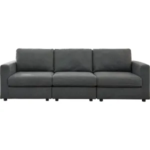 Candela 3 Piece Sofa - Charcoal