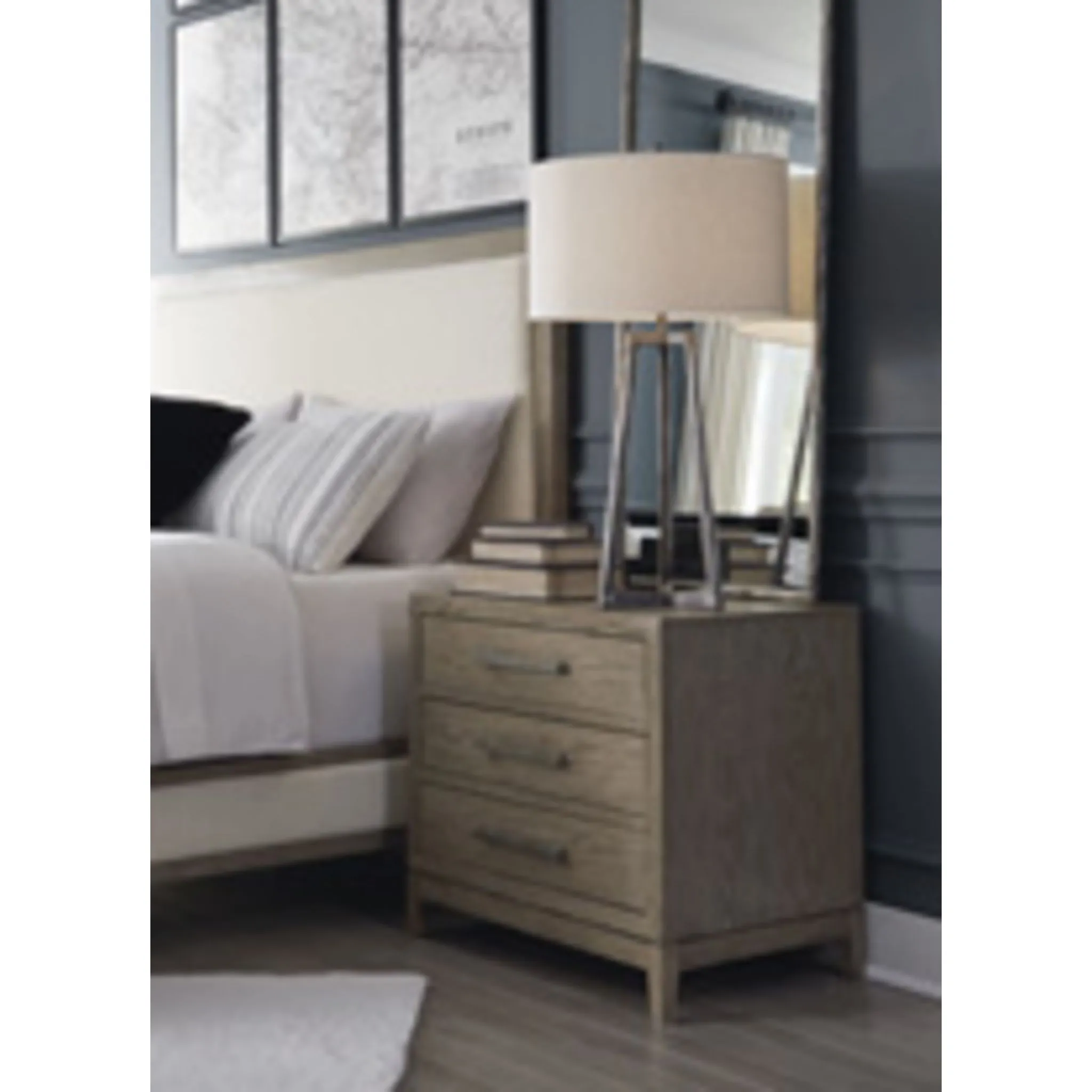 Chrestner Nightstand - Gray