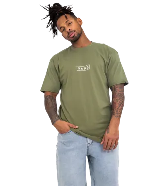 Classic Easy Box T-Shirt in Olive & White