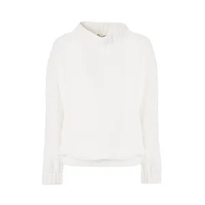 Cozy Waffle Sweatshirt White