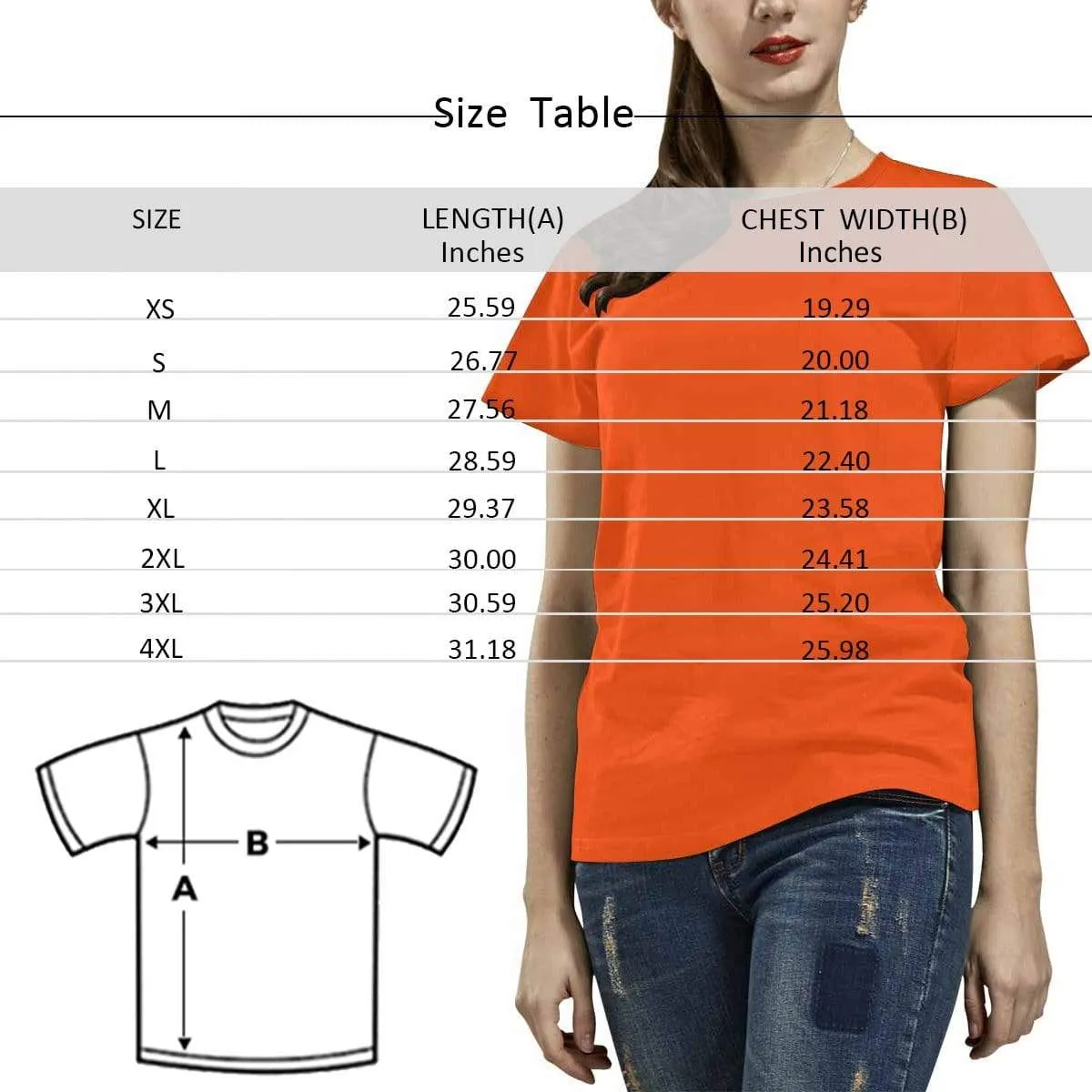 Custom Boyfriend Face Circle Shape Shirts Personalized Women's All Over Print T-shirt Funny Gift