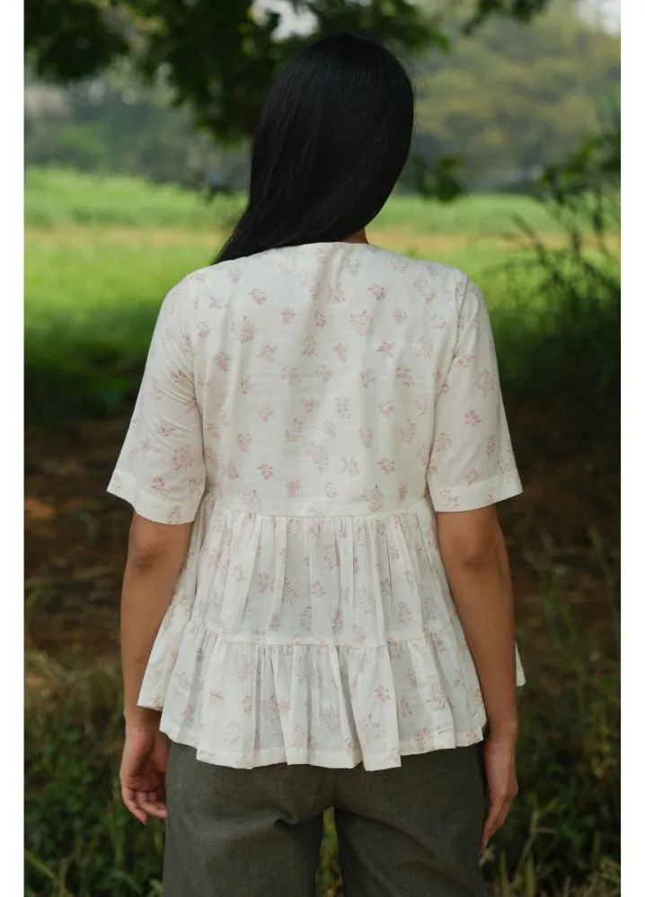 Dewdrop Pink Floral Top