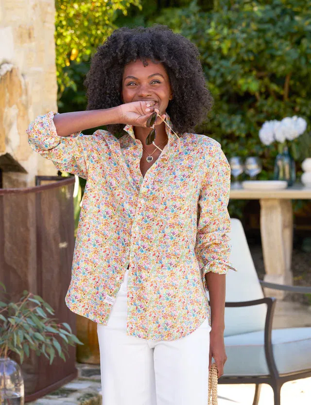 Eileen Classic Linen  in Tiny Floral