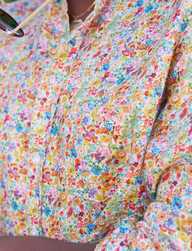 Eileen Classic Linen  in Tiny Floral