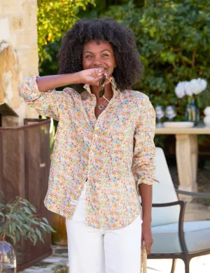 Eileen Classic Linen  in Tiny Floral