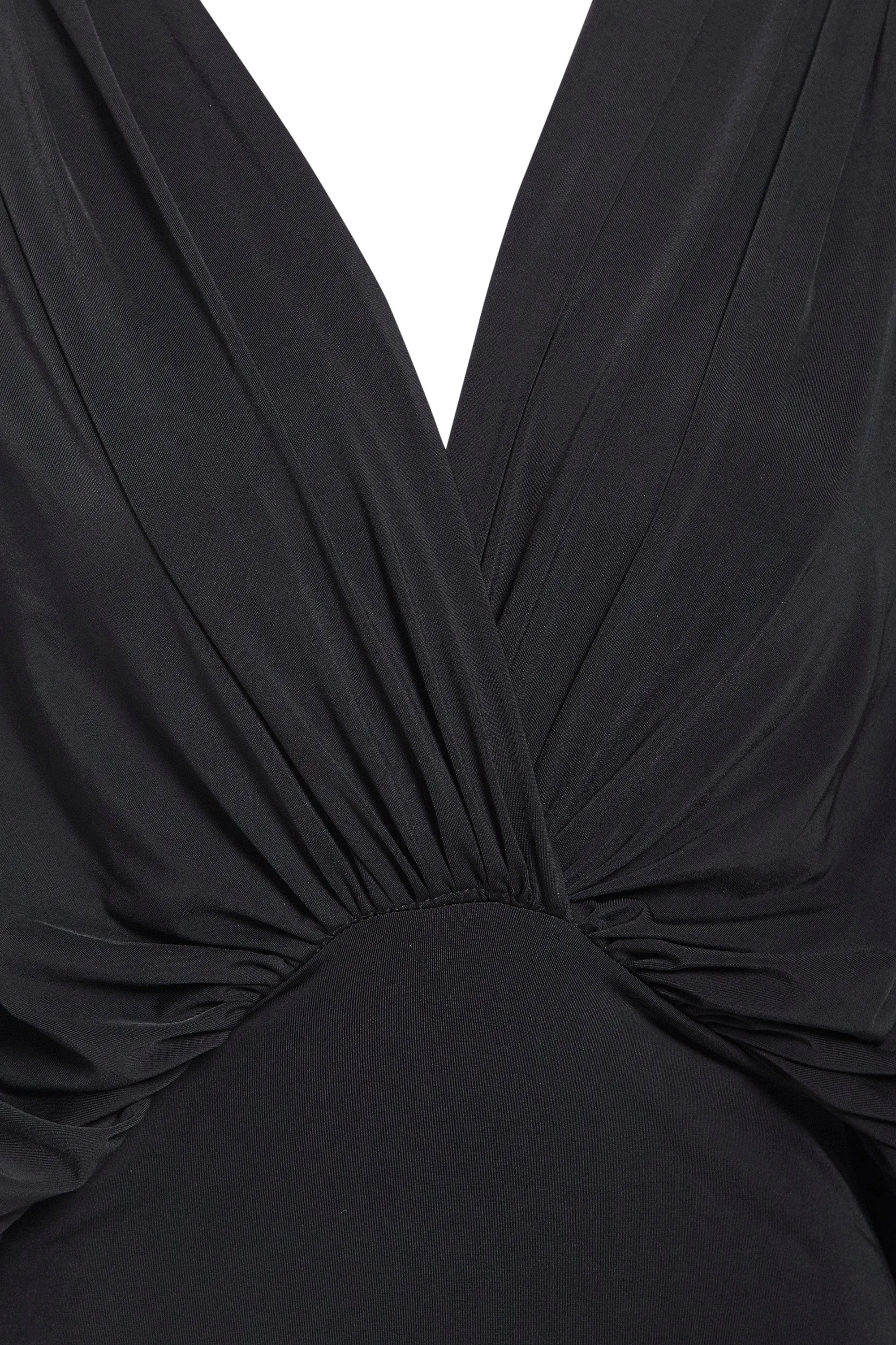 Elegant Silk Touch Batwing Dress