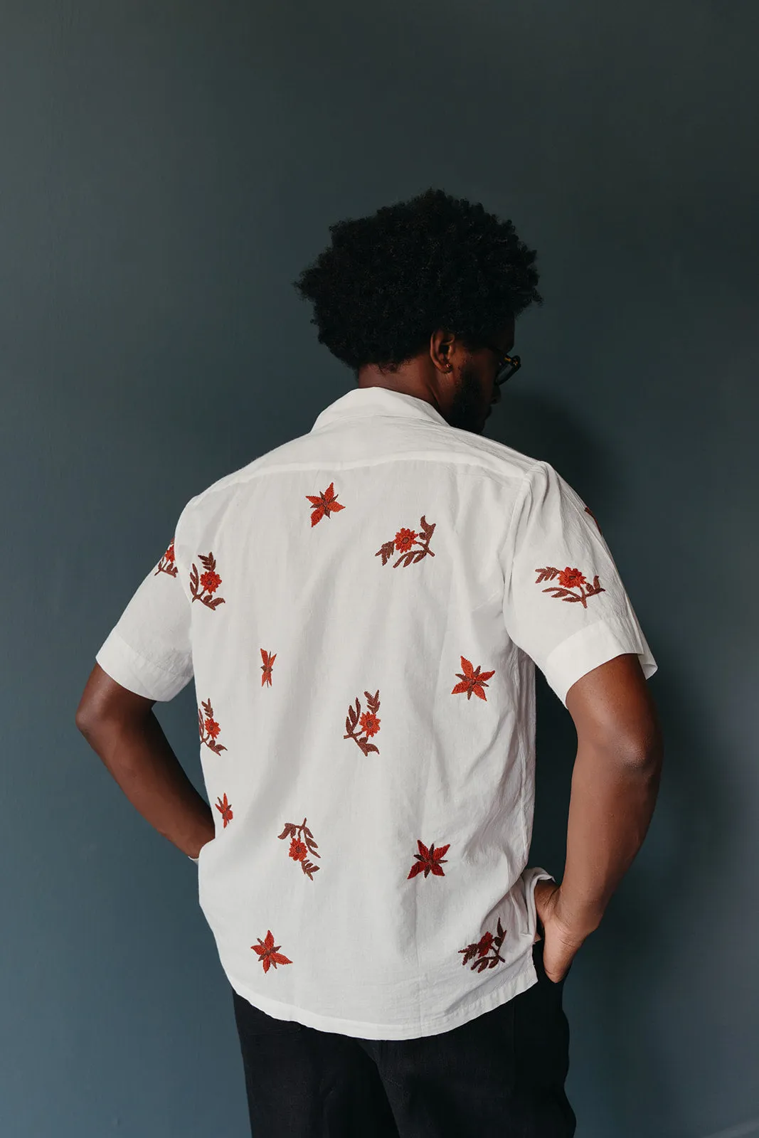 Embroidered Camp Shirt