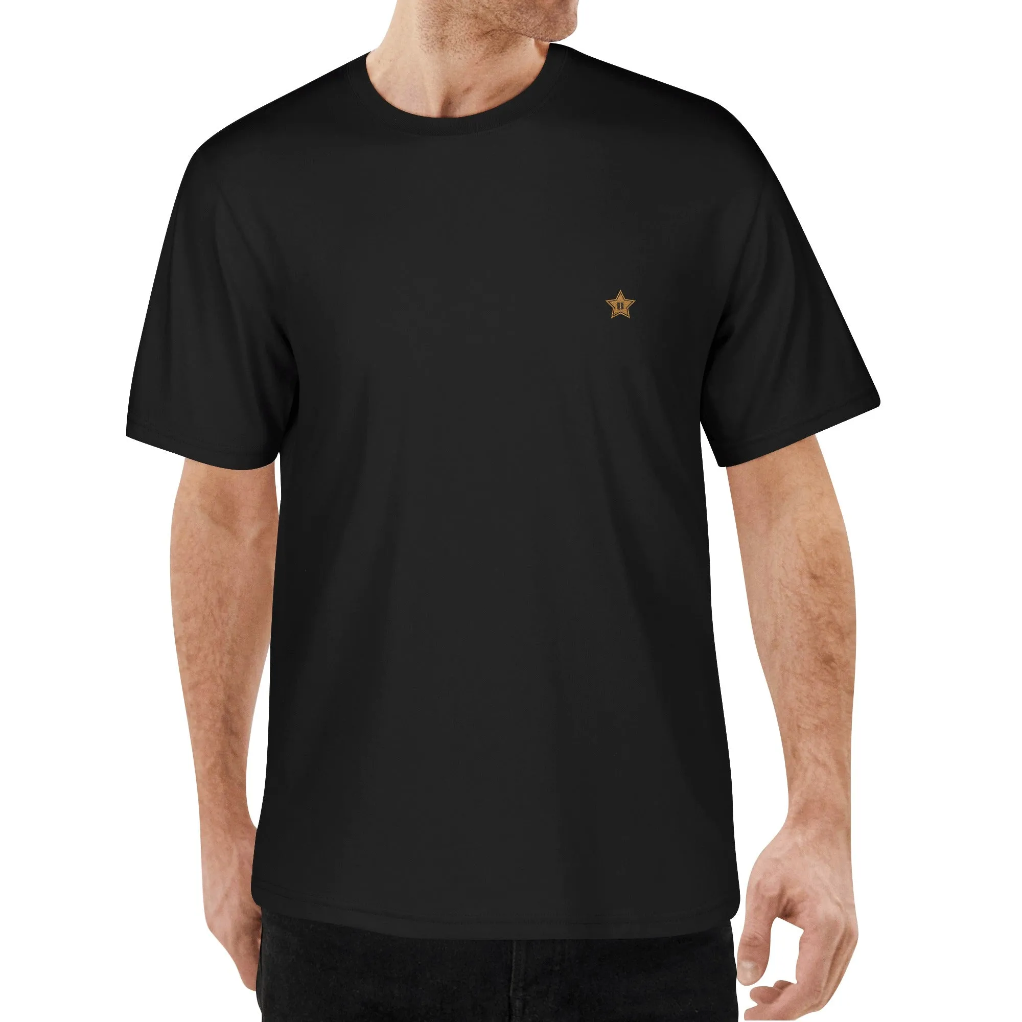 Embroidered Mens Cotton T shirt (Chest Design)