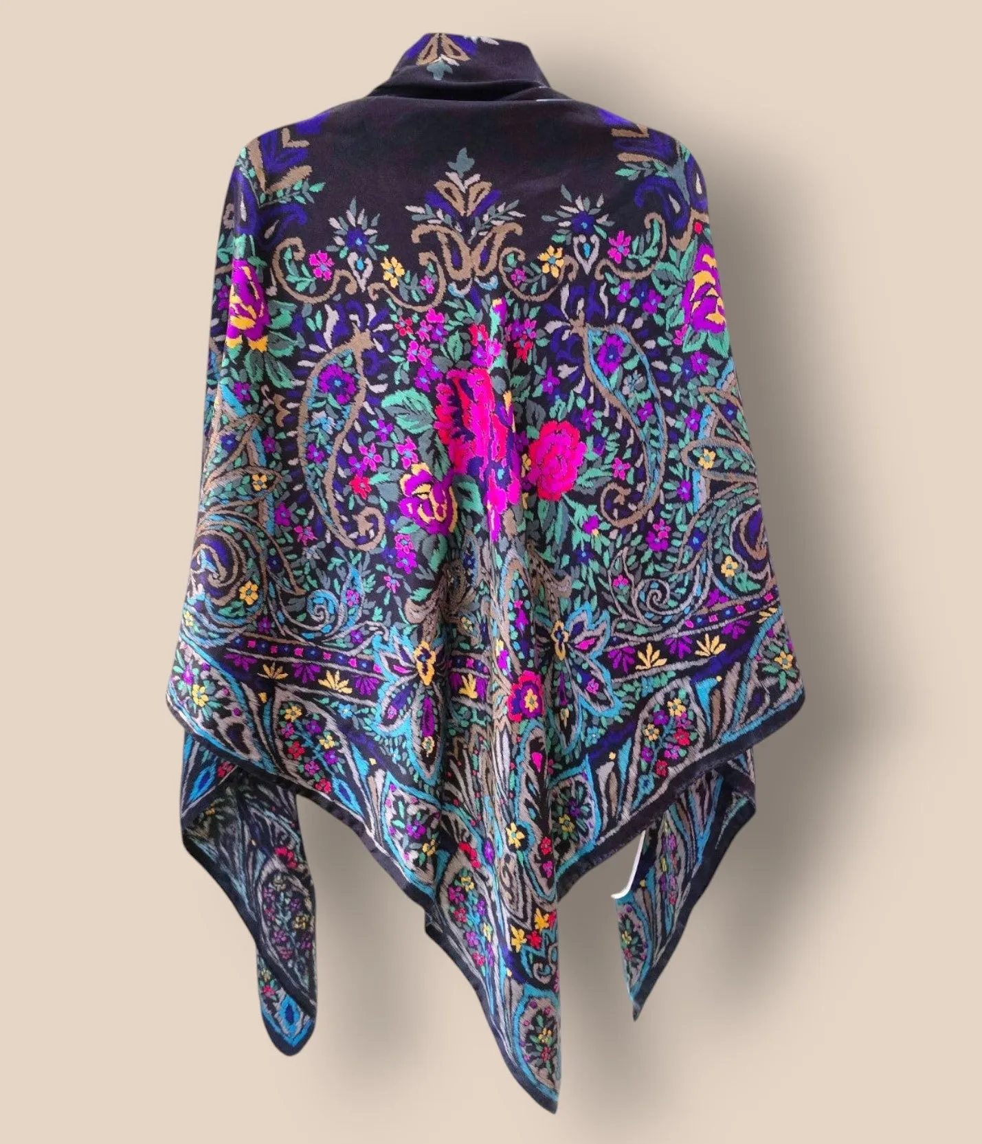 Escada Vintage Multicoloured Silk Square Scarf, Shawl