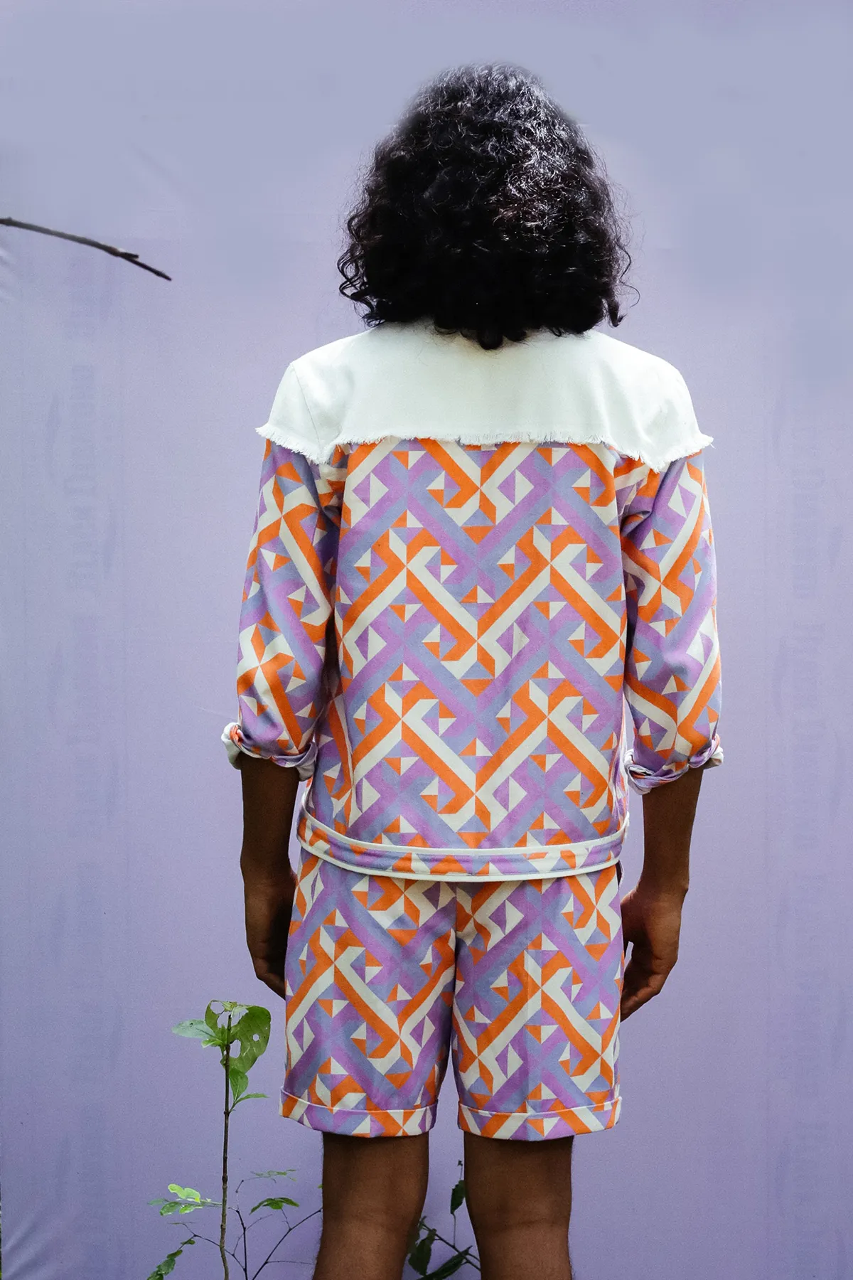 Geometric Printed Bermudas