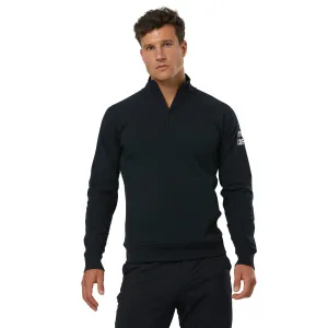 Gym Coffee Chill Half Zip Hoodie - Mens - Black/White