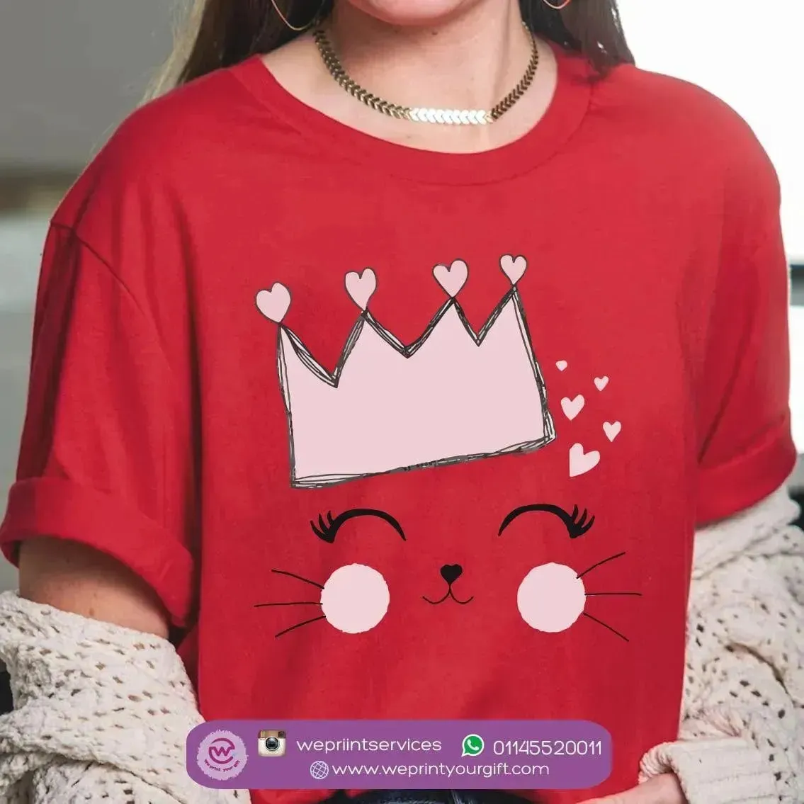 Half sleeve T-shirt - Cat