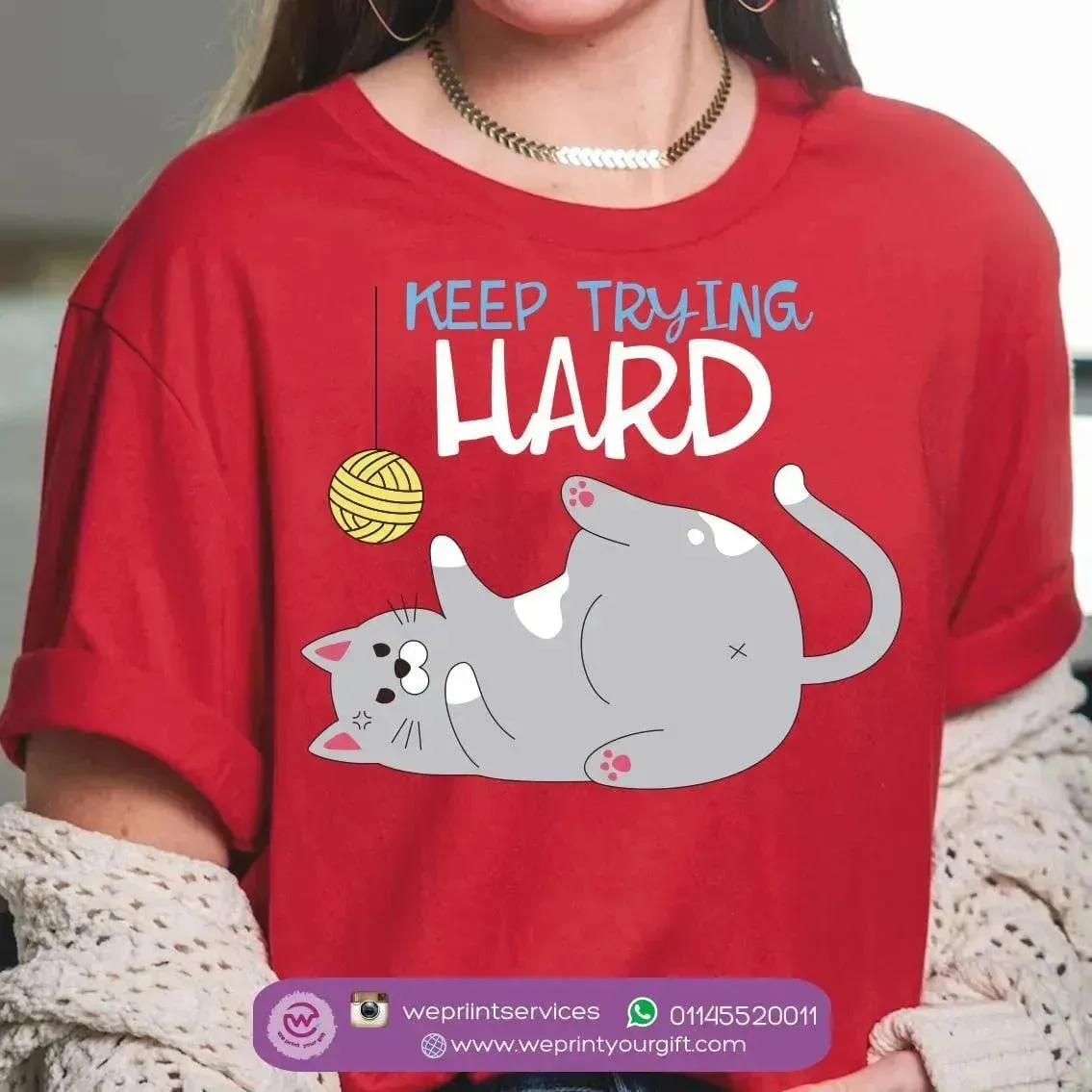 Half sleeve T-shirt - Cat