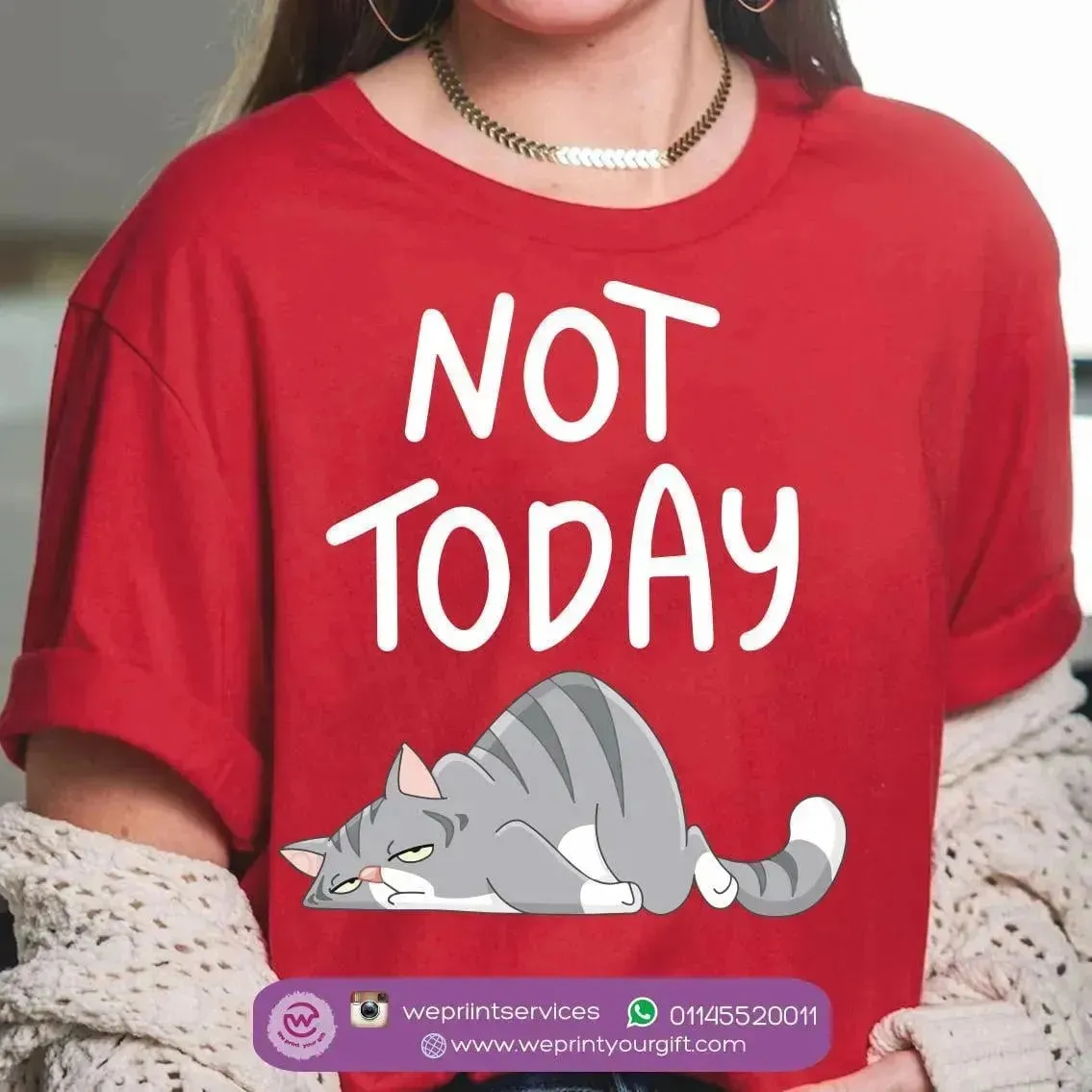 Half sleeve T-shirt - Cat