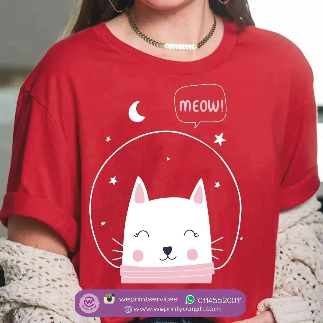 Half sleeve T-shirt - Cat