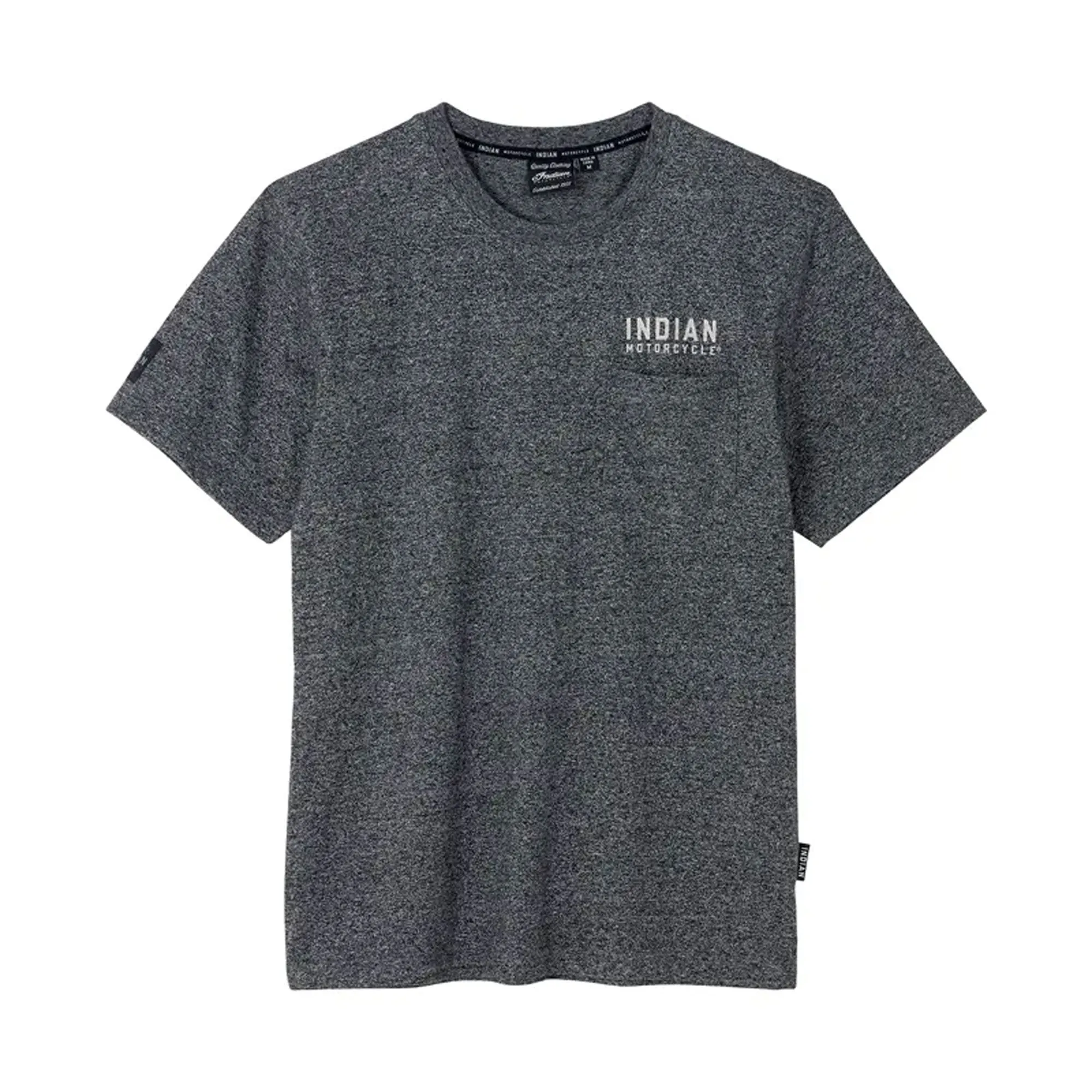 Indian Motorcycle Mens IMC Icon Pocket T-Shirt Gray