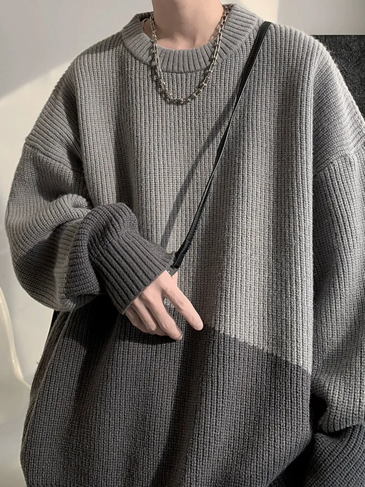 jpq Two Tone Knit Sweater