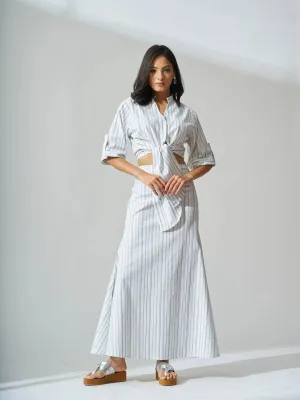 Knot and Flow Cotton Striped Co-ord Set
