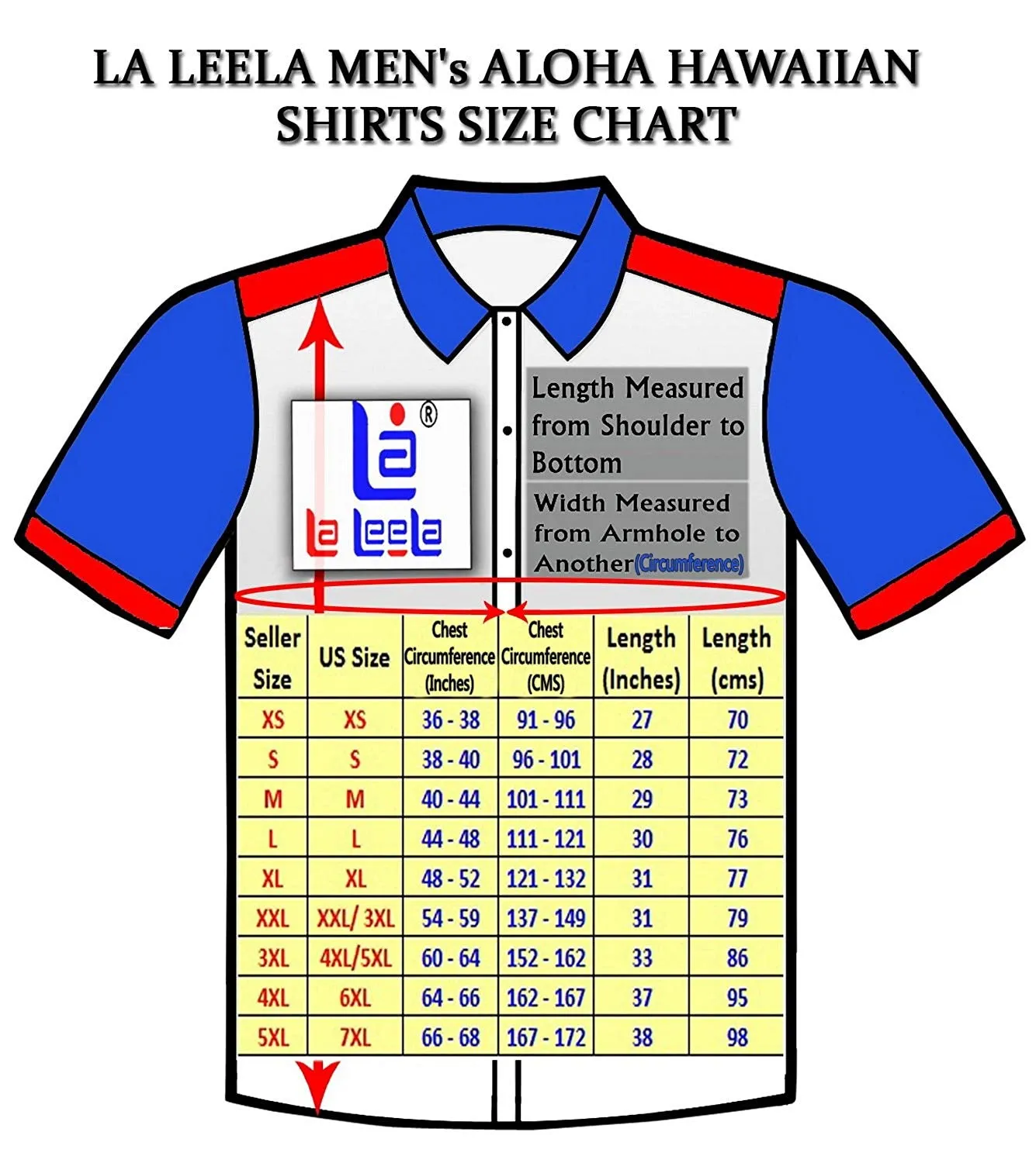 LA LEELA Shirt Casual Button Down Short Sleeve Beach Shirt Men Pocket HD 226