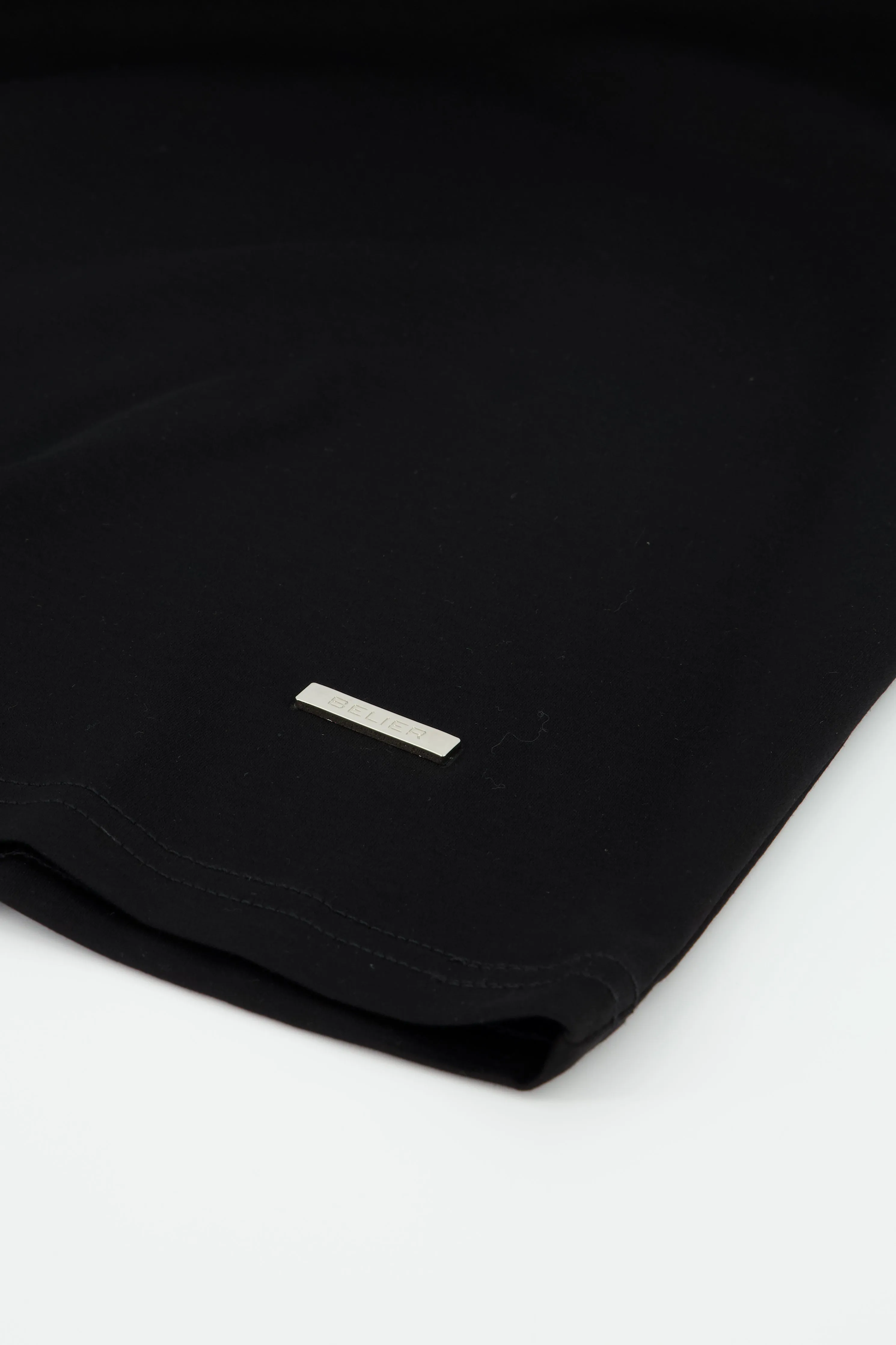 Men's Belier Black Mercerised T Shirt