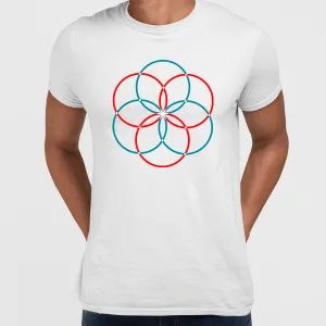 Modern Geometric Elements - Line Dots & Shapes Printed t-shirts Unisex Sample 13