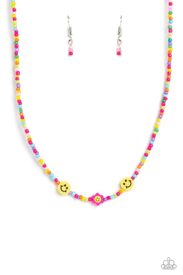 Paparazzi Necklace ~ Flower Power Pageant - Pink