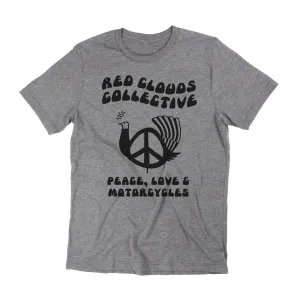 Peace Bird Tee - TRIBLEND GREY