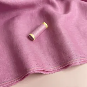 Pink Pure Fine Linen Fabric