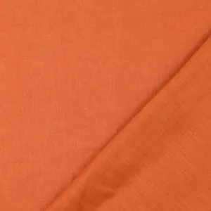 REMNANT 1.86 Metres - Rust Pure Linen Fabric