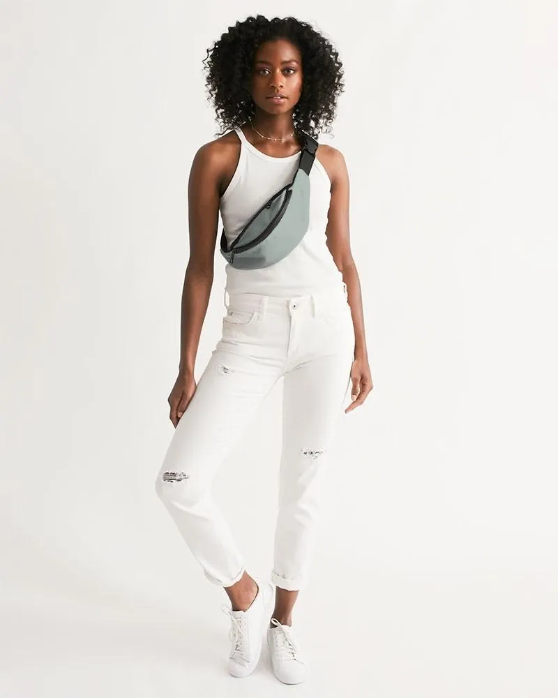Shaded Pale Green Gray Belt Bag | C10M0Y10K30