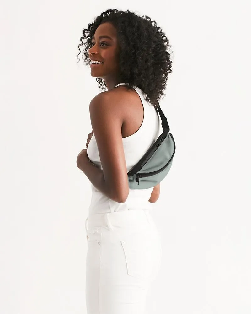 Shaded Pale Green Gray Belt Bag | C10M0Y10K30