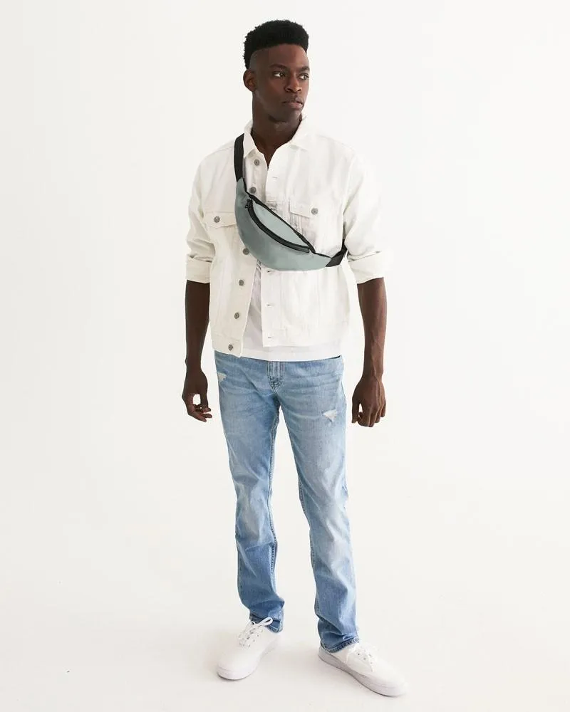 Shaded Pale Green Gray Belt Bag | C10M0Y10K30