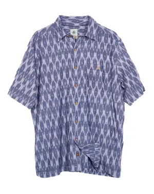 Short Sleeve Chambray Ikat Shirt - Tall