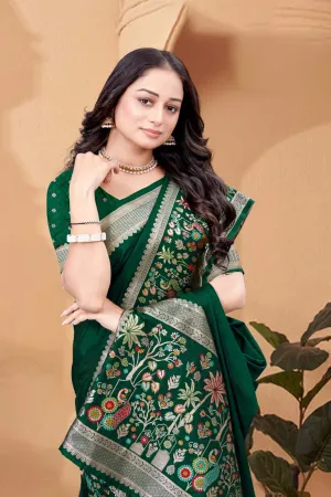 Soft Silk Premium Green Saree