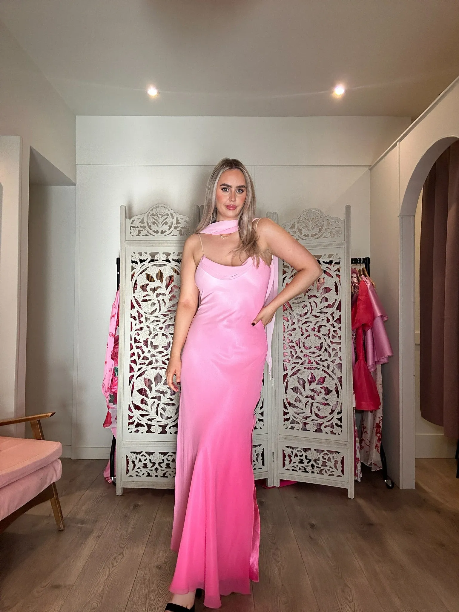 Spice Vintage Pink Maxi Dress