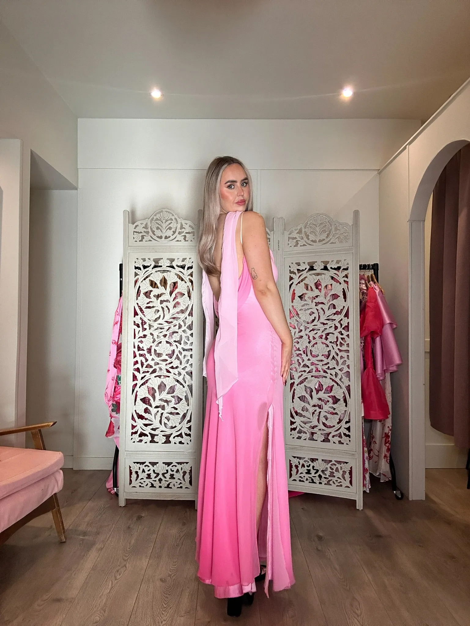 Spice Vintage Pink Maxi Dress
