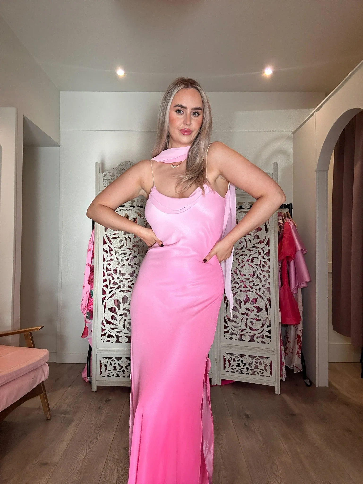 Spice Vintage Pink Maxi Dress