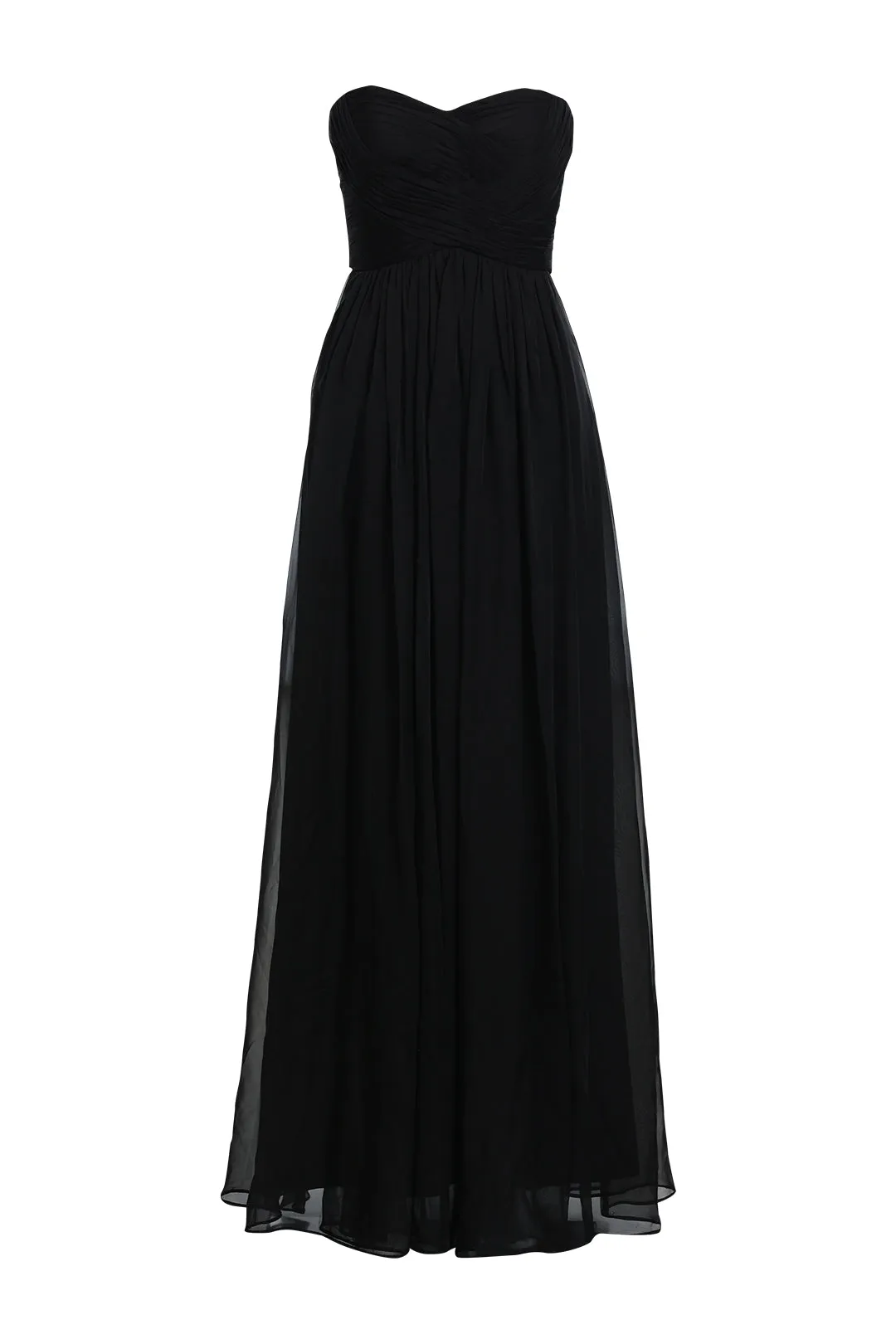 Strapless Black Formal Gown