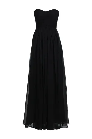 Strapless Black Formal Gown