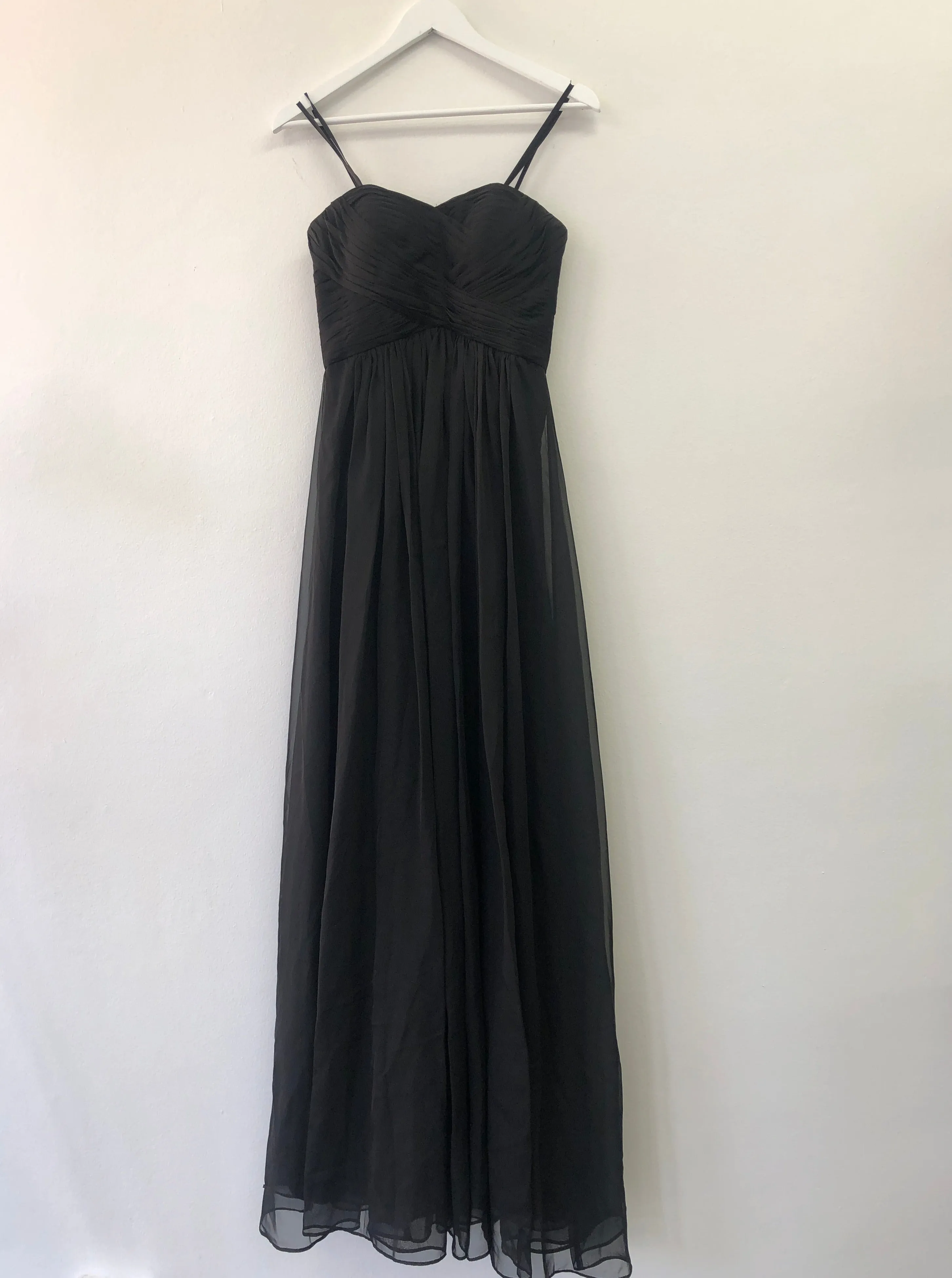 Strapless Black Formal Gown
