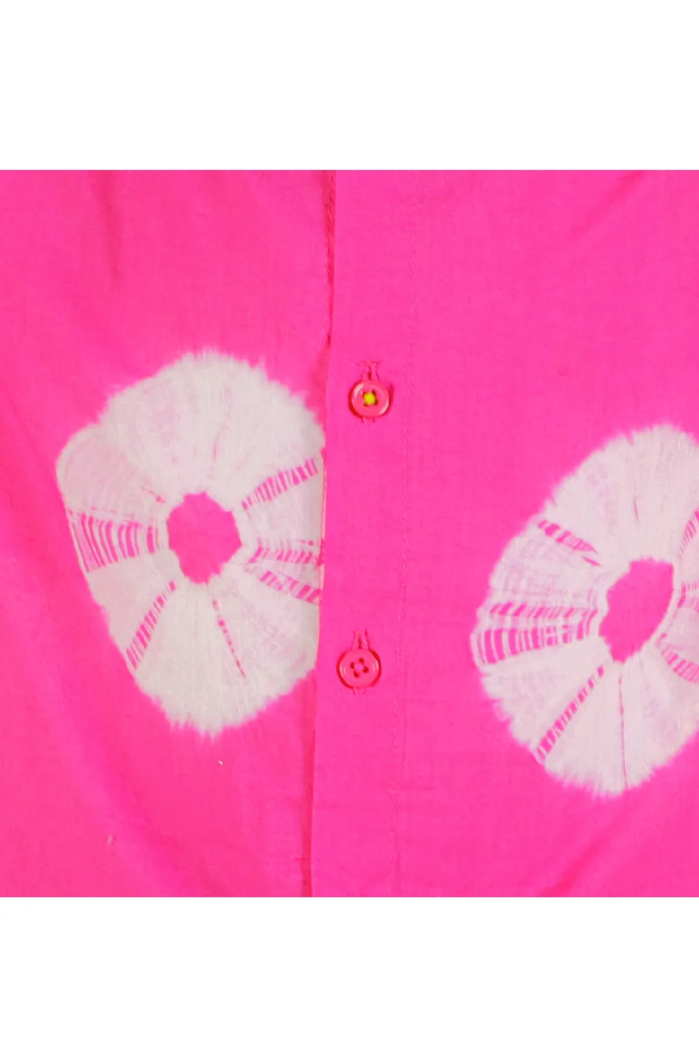 Tie And Dye Printed Cotton Shirt