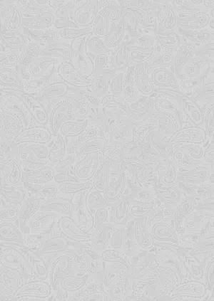 Tiny Tonal - Peacock Paisley Grey On Grey - TT16.3