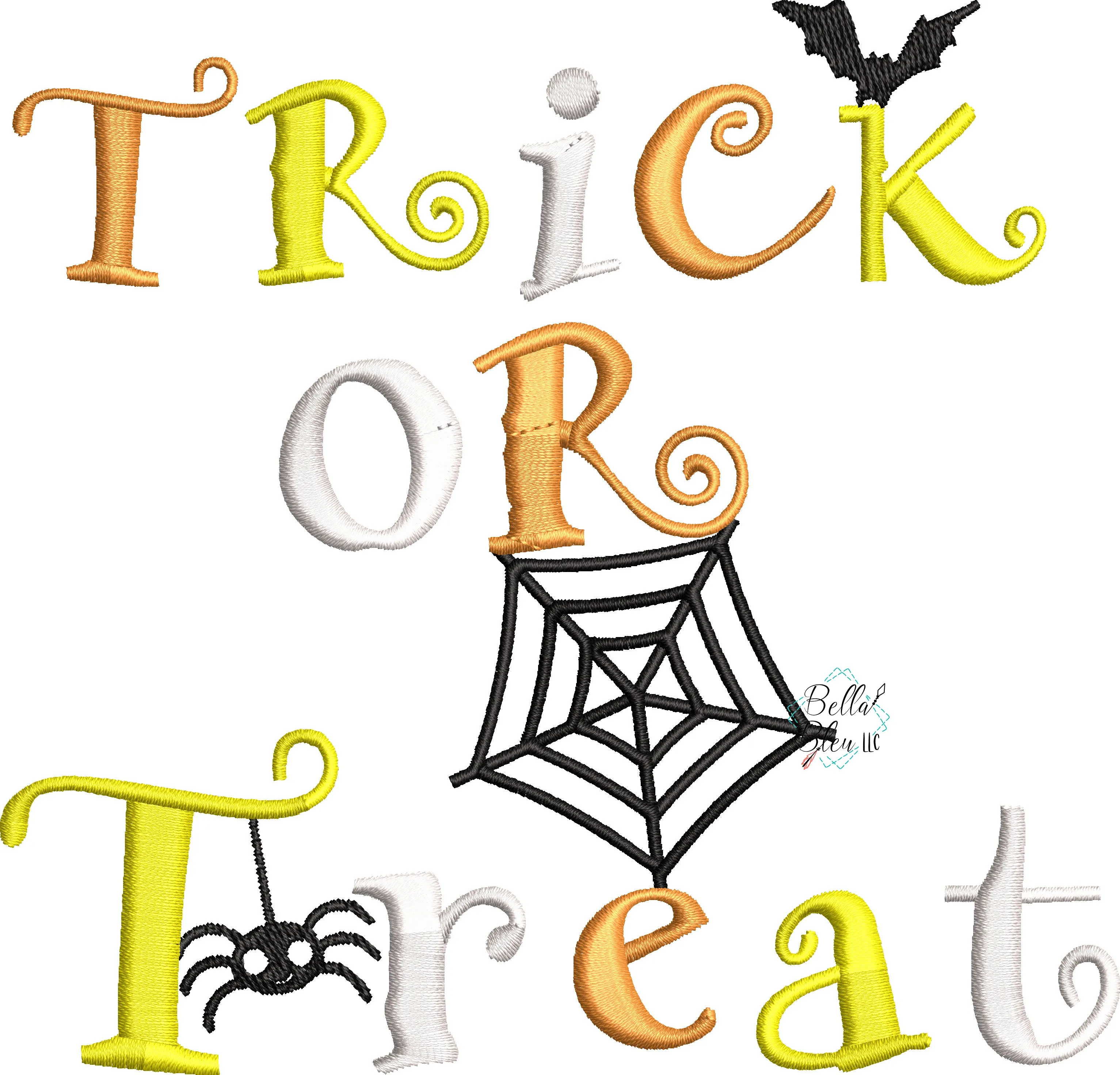 Trick or Treat Halloween Machine Applique Embroidery Design