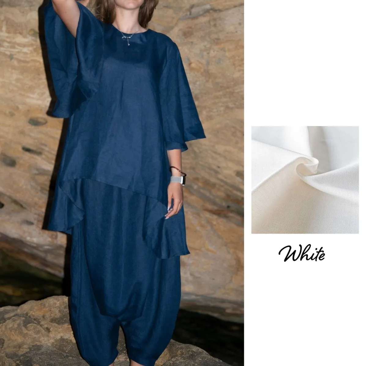 VANINA Linen Short Sleeves Outfit