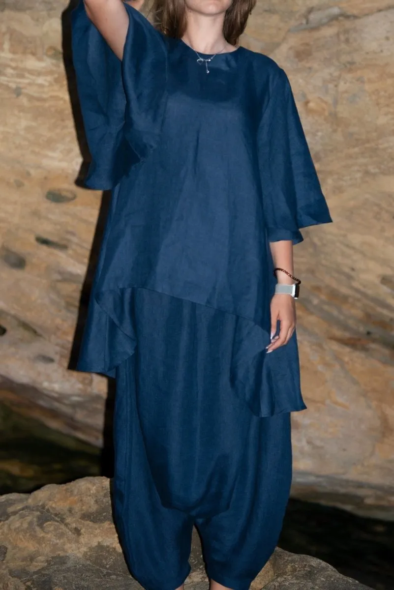 VANINA Linen Short Sleeves Outfit