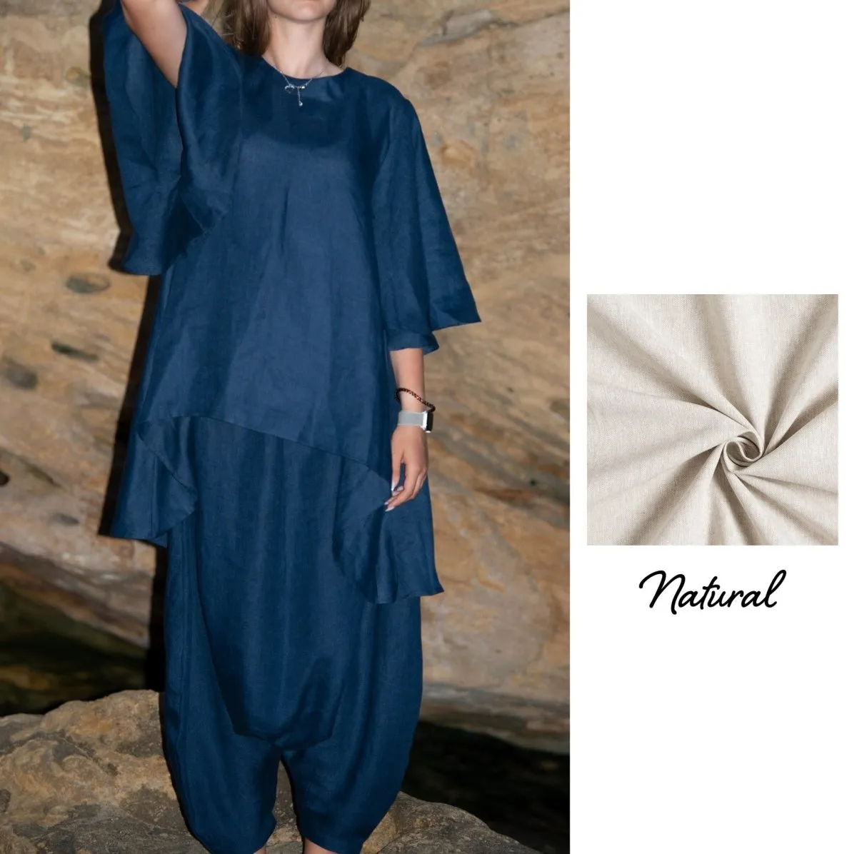 VANINA Linen Short Sleeves Outfit